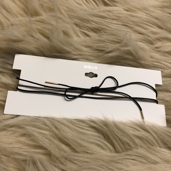 (LOFTON) AQUA Josie bow tie layer choker - Picture 2 of 6